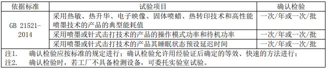 復(fù)印機、打印機節(jié)能認證審廠標準